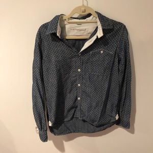 Anthropologie Polkadot Button Down